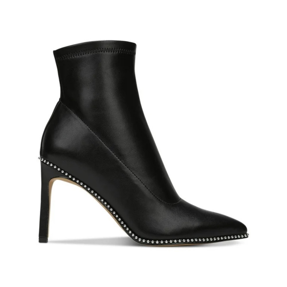 Melanay Booties Black Sock Heels
